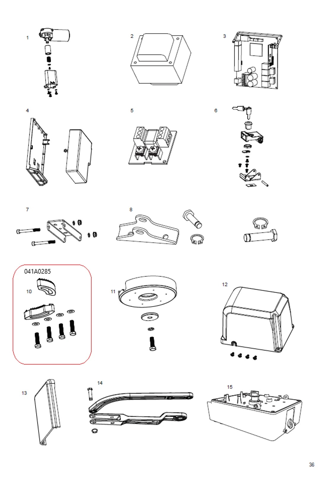 041A0285 nastaviteľný doraz