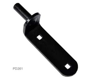 Kovanie 150 x 35 x 4 mm, ø 14 mm, povrch čierny lak - slide 0