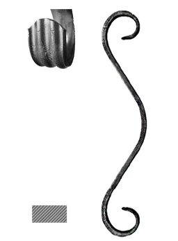 DOPREDAJ prvok 250 x 50 mm, 14 x 6 mm, základné rozkutie