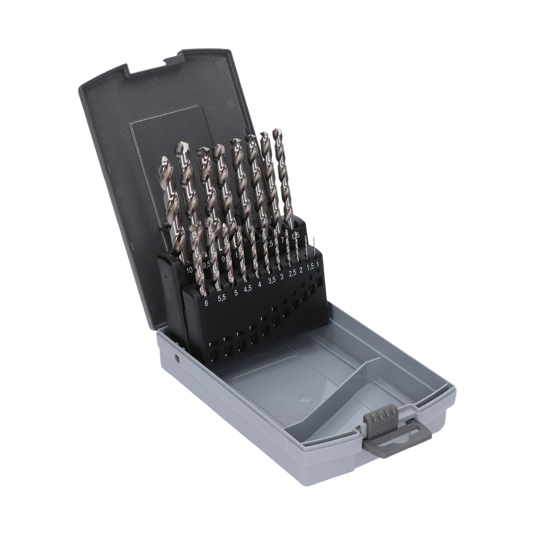 Sada HSSCo5 vrtáků do kovu, 1 - 10 mm, univerzální použití