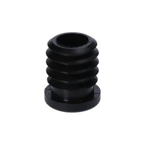 Plastová zátka M8, 25 x 25 x 5 mm, čierna, s maticou M8 - slide 2