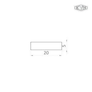 Al pásovina 20 x 5 x 6000 mm, bez povrchovej úpravy - slide 1