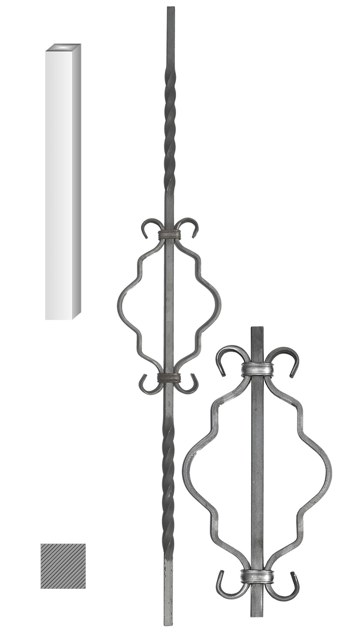 DOPREDAJ tyč 12 x 12 mm, 150 x 900 mm