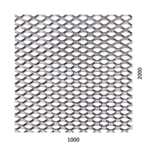 Tahokov Fe kosočtvercová oka: 22x12mm, můstek: 3mm (1000x2000x2mm) - slide 1