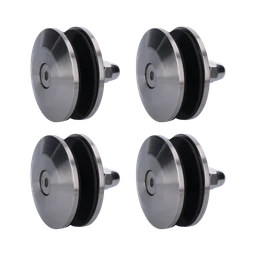 Držiak na sklenený prístrešok, set 4 ks, brúsená AISI 304