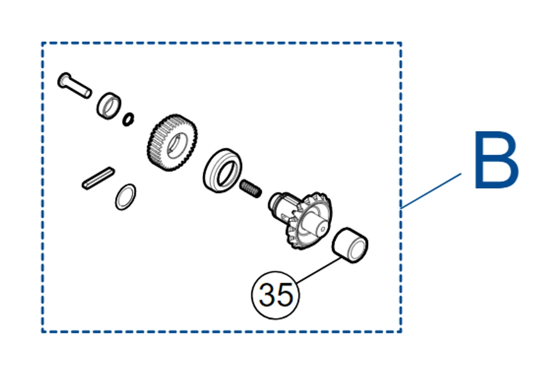 SPAMG207B00 sada ozubených koleček pro TOO3024/4524