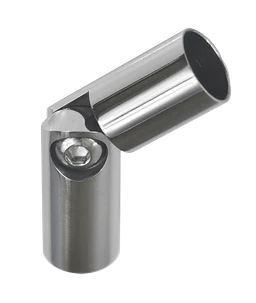 Spoj s kĺbom ø 14 mm (0-100°), leštená nerez AISI 304