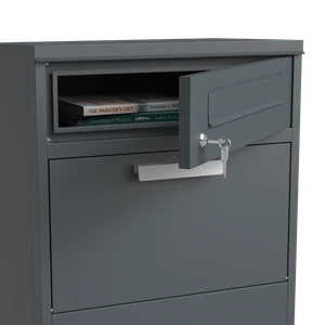 Kombinovaný box na balíky s poštovní schránkou. Antracit RAL7016 - slide 1