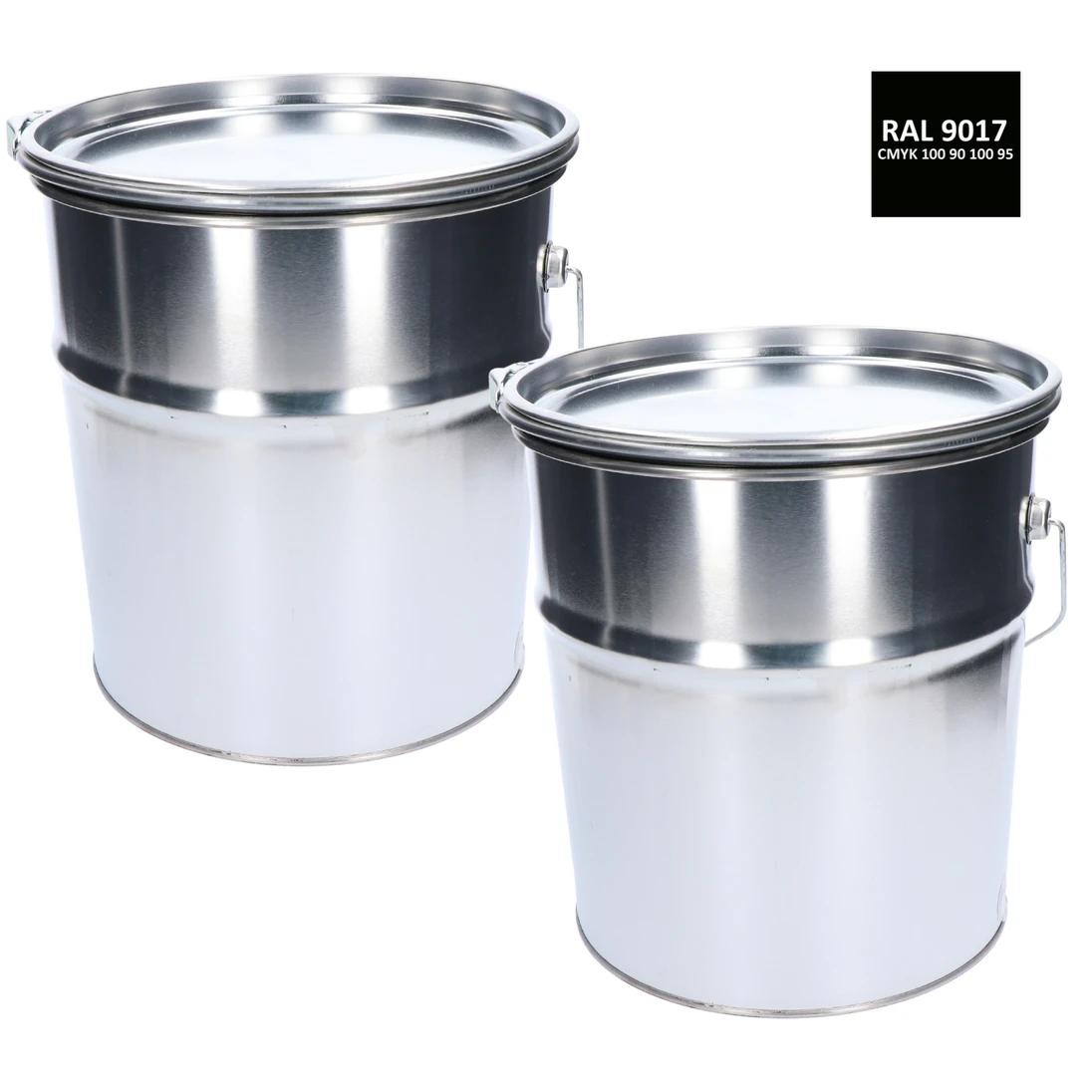 Farba antikorózna polomatná na zinok 20 kg dopravná čierna