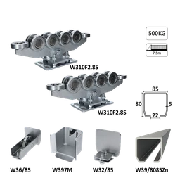 Samonos do 500 kg, profil 80 x 85 x 6000 mm, Zn
