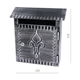 Poštová schránka, max. formát listu C5, patina