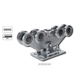 Vozík do 500 kg, nastaviteľný, profil 80 x 80 mm, pozink