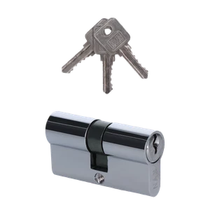 Cylindrická vložka EURO 30/30 mm, niklová, 3 kľúče - slide 0