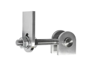 Pant nastavitelný M12 s deskou, 180°, broušená AISI304 - slide 0