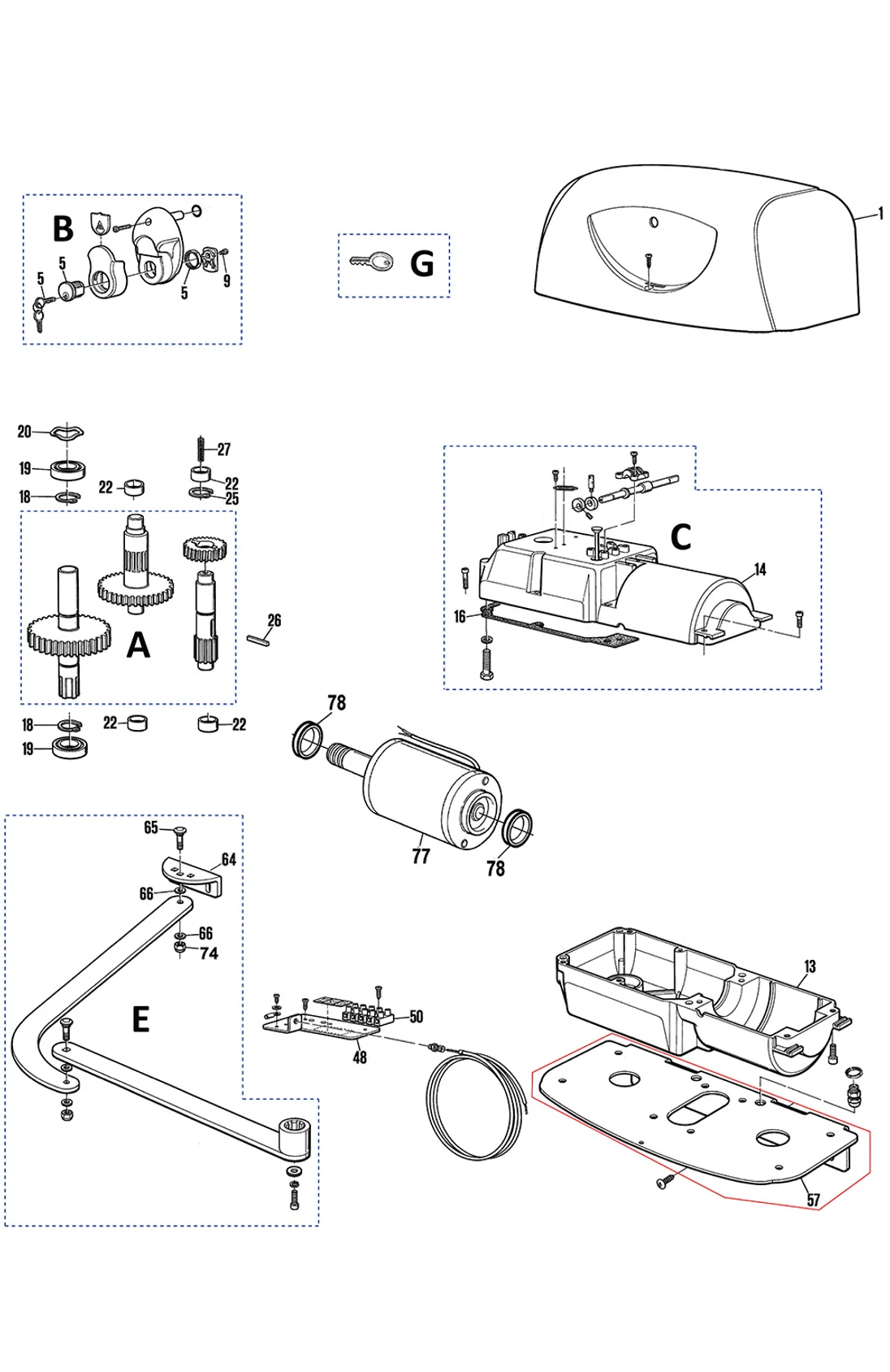 PMD0177AR01.4610 Pastorek RB350,400, RD400, SLH400, RBS400