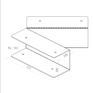 Spojka na hranol 100 x 100 mm, pozinkovaná ocel - slide 7