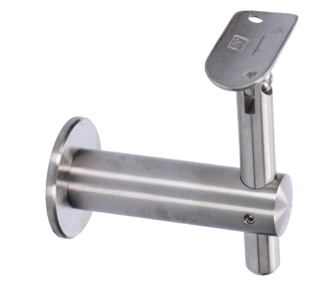 Držák madla ø 42,4 mm s kloubem na stěnu, broušená AISI 304