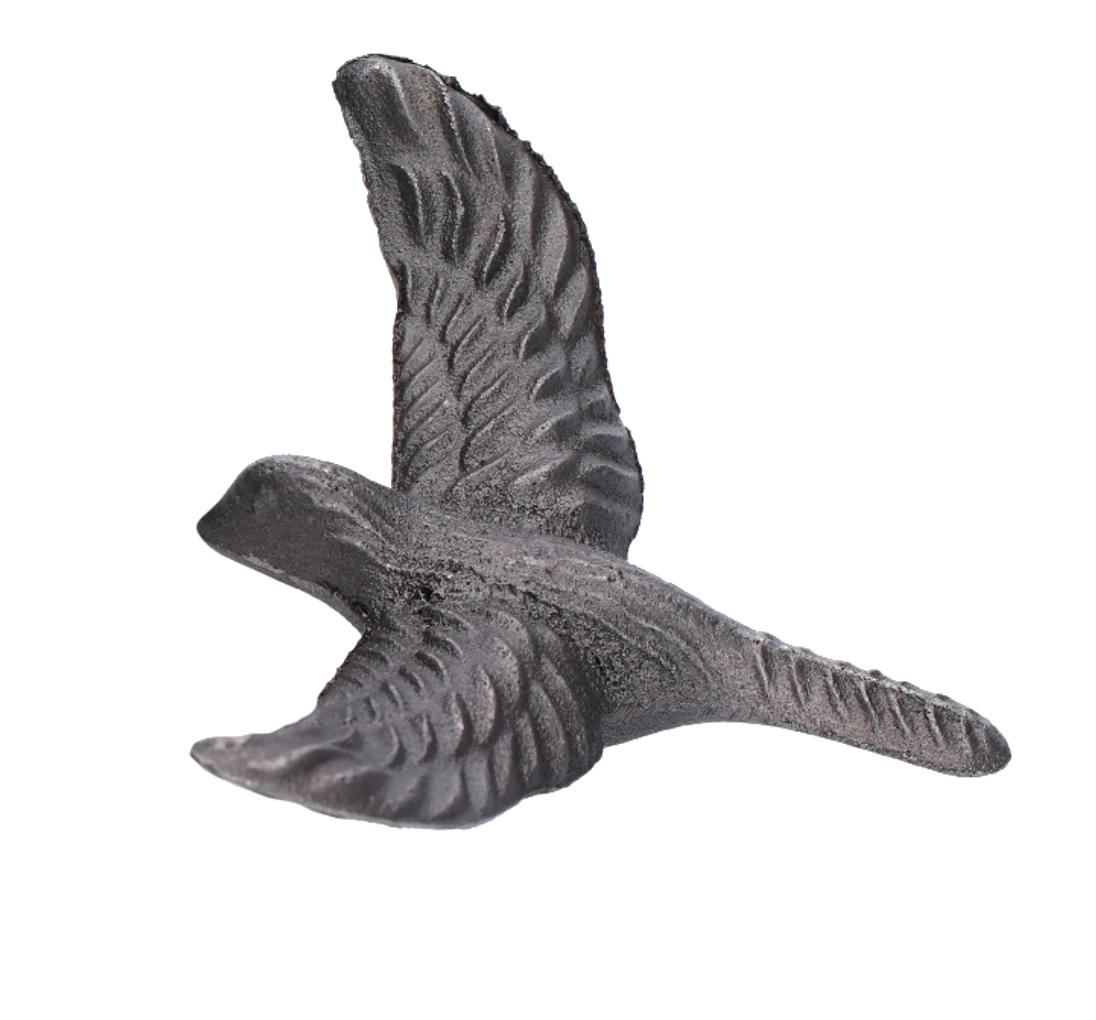 Dekoračný prvok, 110 x 87 x 40 mm - letiaci vták, odliatok