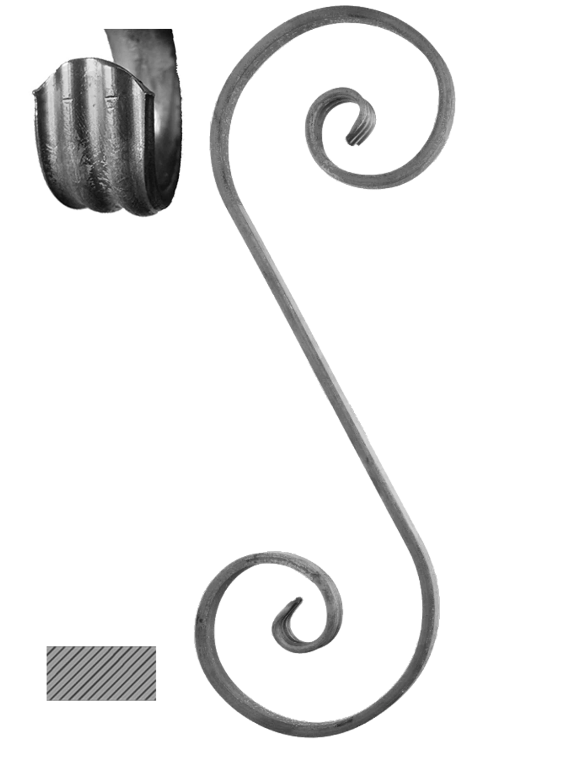 Esko 380 x 120 mm, 12 x 6 mm, hladké, široké rozkutie