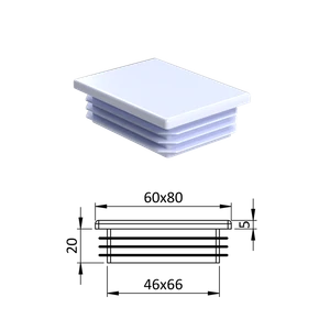 Krytka plastová 60 x 80 mm - slide 0