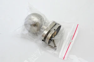 Guľa s oválnou rozetou, pevná, brúsená nerez AISI 304 - slide 1