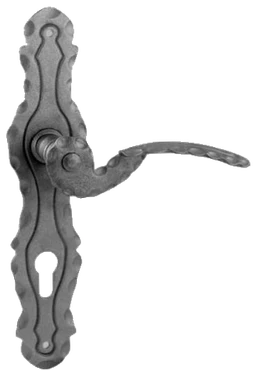 Klika se štítem, rozteč 90mm, bez povrchové úpravy