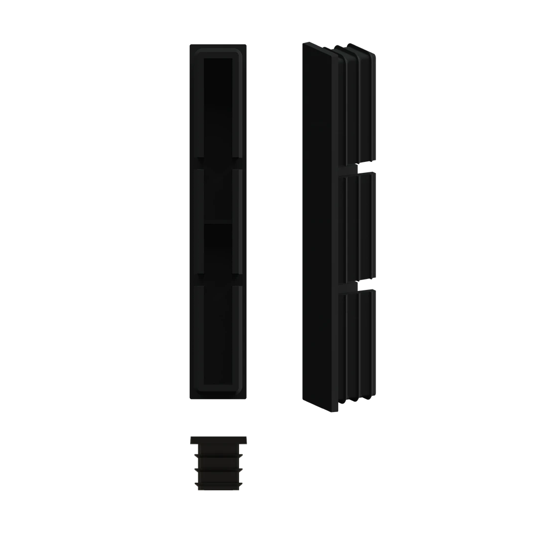 Plastová zátka k hliníkovej lamele 100 x 16 mm, RAL 9005