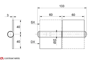 Pant s plotnou dvoudílný 120mm, pravý - slide 1