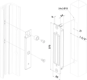 Zapustený prídržný elektromagnet, min. prídržná sila 2500 N - slide 1