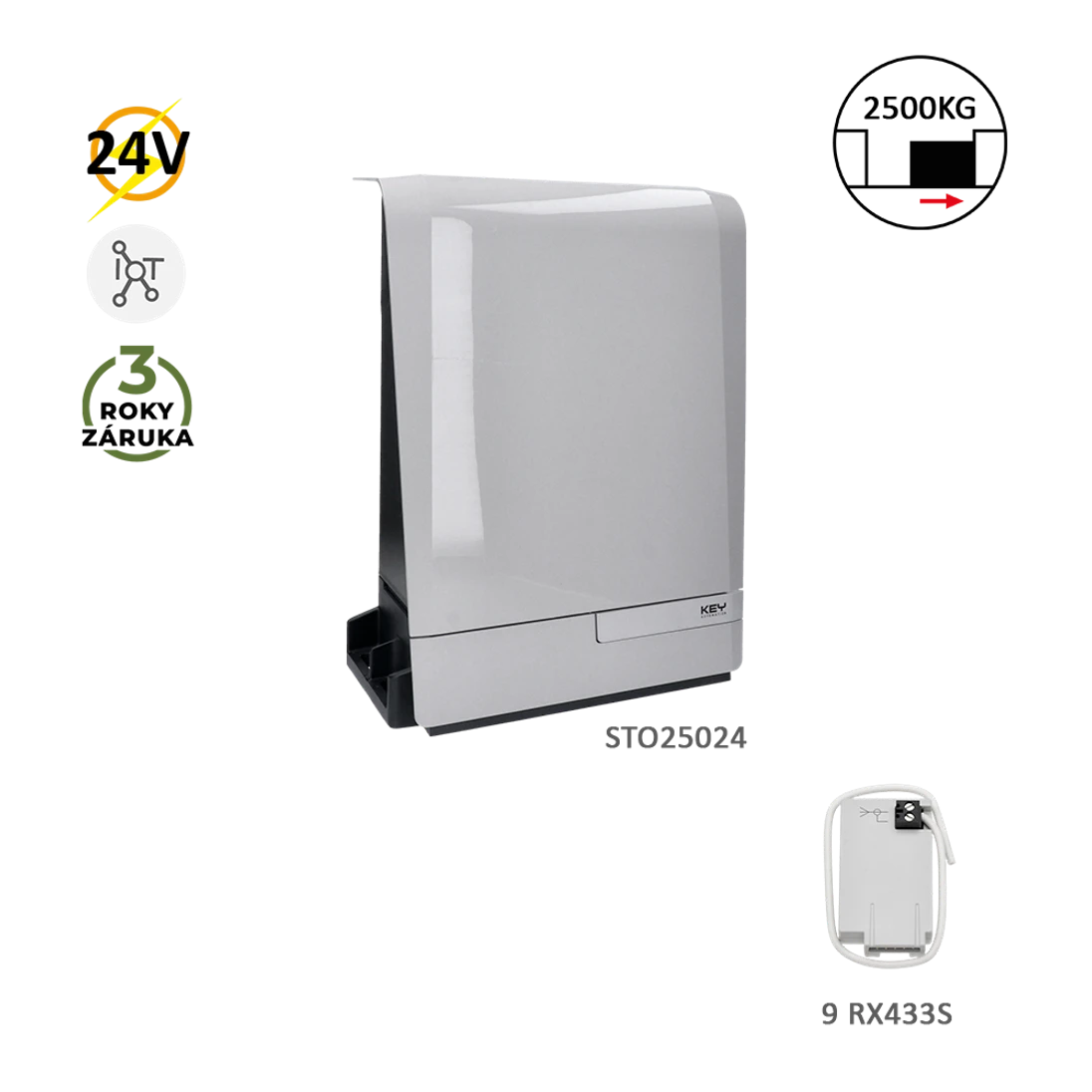 STORM pohon pre posuvnú bránu do 2500 kg