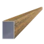 Hliníkový jekl 60 x 40 x 1 x 6000 mm, struktura OŘECH