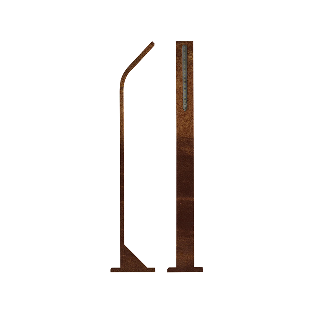 Venkovní LED osvětlení STIK M, barva CORTEN, H-750mm