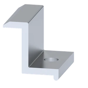 Koncová svorka na upevnenie solárnych panelov, H = 30 mm - slide 0