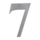 Číslo domové 7, s 3M páskou, brúsená nerez AISI 304