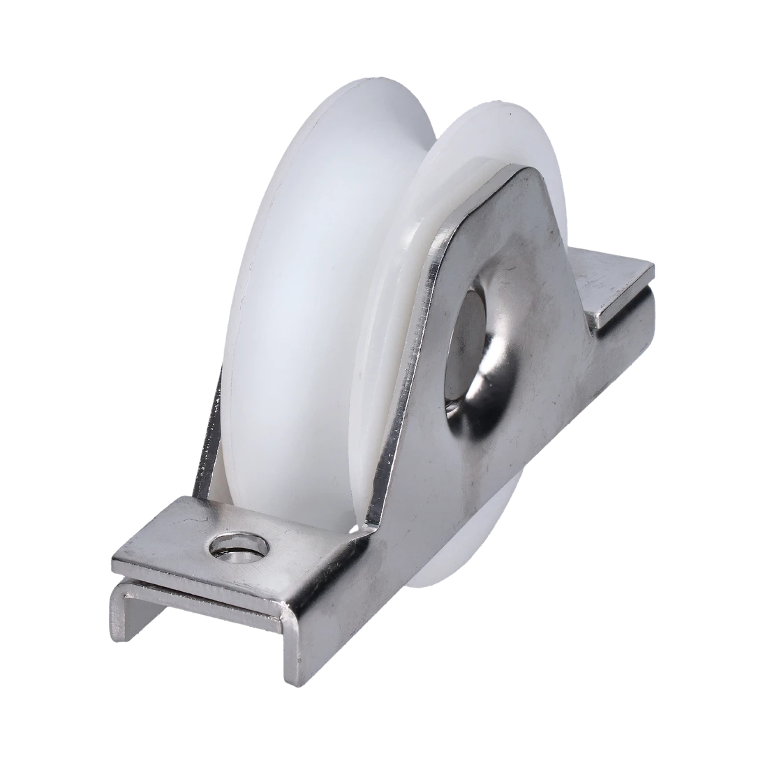 Vodiaca kladka ø 78 mm s nylonovým kolieskom, AISI 304