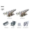 Samonos do 350 kg/6,5 m, profil 95 x 106  mm, hliník