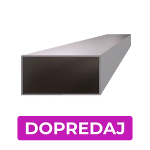 DOPRODEJ Profil 100 x 40 x 2 x 1000 mm, broušená AISI 304 - slide 0