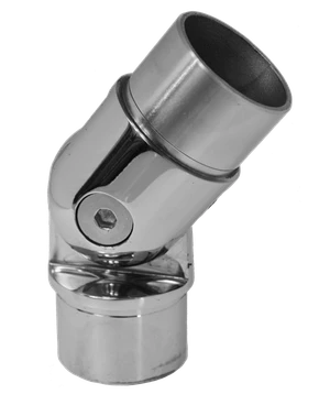 Spojka nastaviteľná na trubku ø 42,4 mm, leštená AISI 304 - slide 0