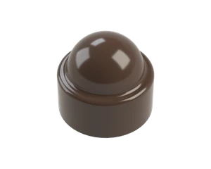 Krytka plastová na matice a skrutky M12, hnedá - slide 1