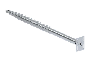 Zemný vrut, stavebná pätka, 190 x 140 mm, žiarový pozink - slide 0