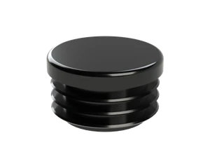 Vnútorná krytka guľatá ø 35 mm, plastová, čierna - slide 1