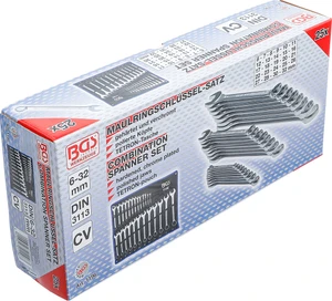 Sada očkoplochých klíčů, 6 - 32 mm, 25 ks, DIN 3113-A - slide 2