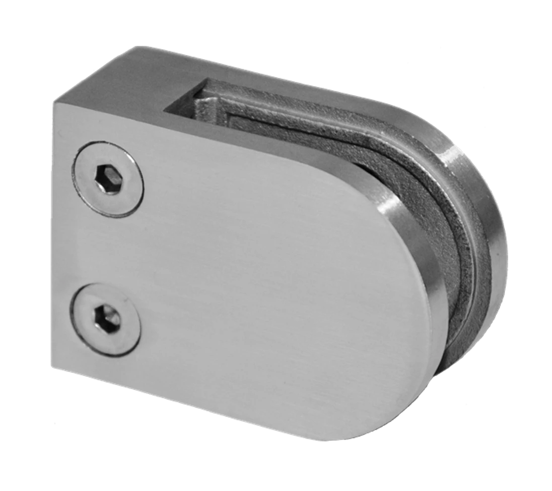 Svorka plochá na jokel 40 x 40 mm, brúsená nerez AISI 304