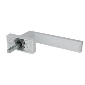 Okenná kľučka, hliník, povrch: plast - slide 2