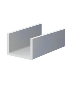 Poškodený U-profil L-2000mm, 20x33x20x1,5mm, zinkovaný plech, použitie pre lamelu KLZ35Zn, cena za 2 metrový kus