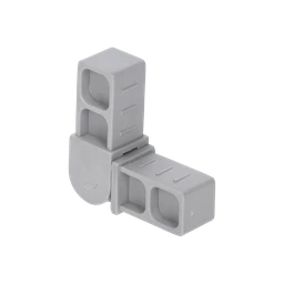 Plastová spojka - pohyblivý kus do profilu 20 x 20 x 1,5 mm