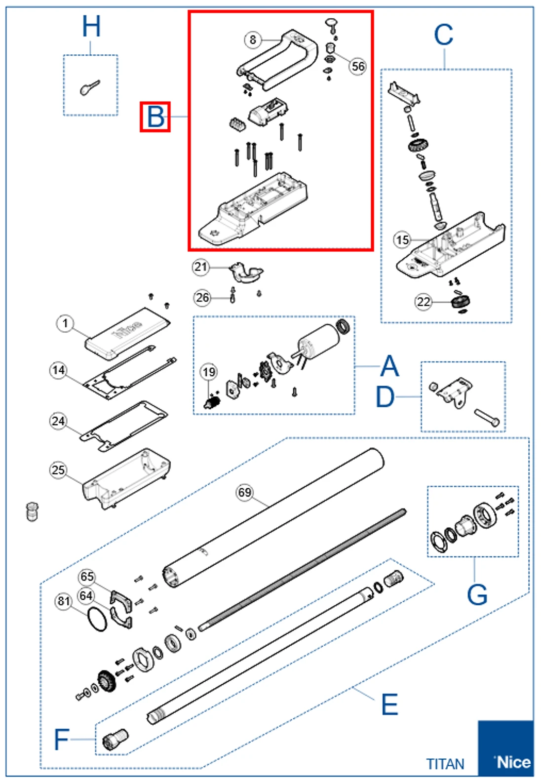 SPTTN01 kit odblokovania pre TTN3724HS/6024HS