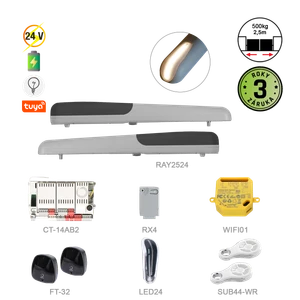 900KRAY2524ER + WIFI pre dvojkrídlovú bránu do 2,5 m/krídlo - slide 0