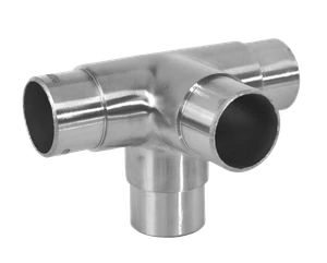 Spojka krížová na trubku ø 42,4 mm, brúsená nerez AISI 304 - slide 0