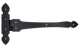 Kovanie ozdobné, 206 x 354 x 3 mm, ľavé, RAL 9005 matná